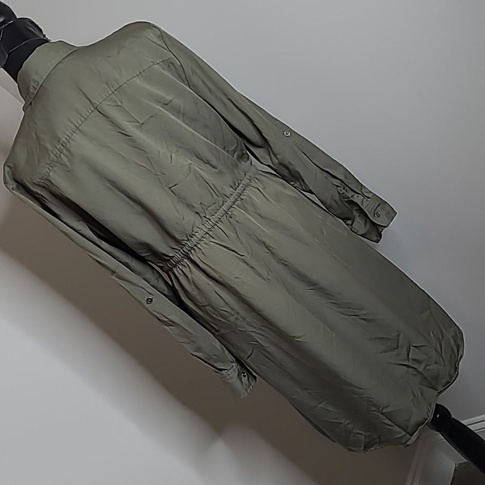 Style & Co sz M olive drab green dress - Picture 4 of 11